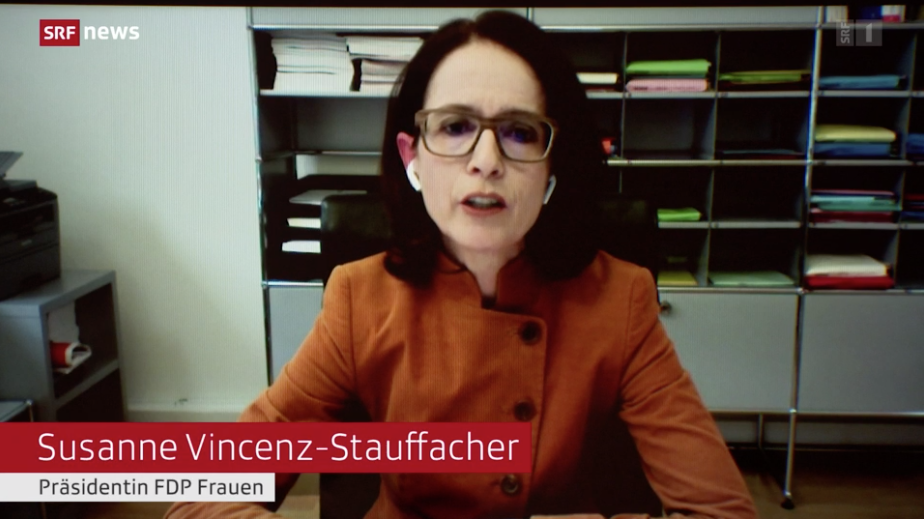 Susanne Vincenz-Stauffacher in der Tagesschau vom 6. Februar 2021