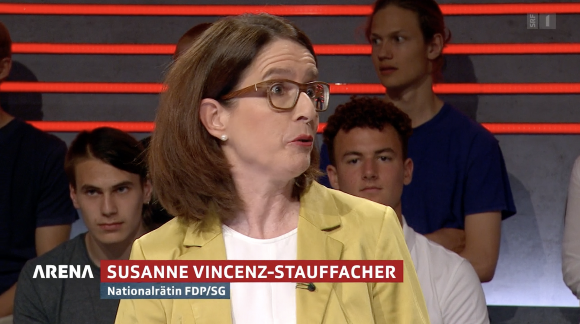 Susanne Vincenz-Stauffacher in der Arena am 17. Juni 2022