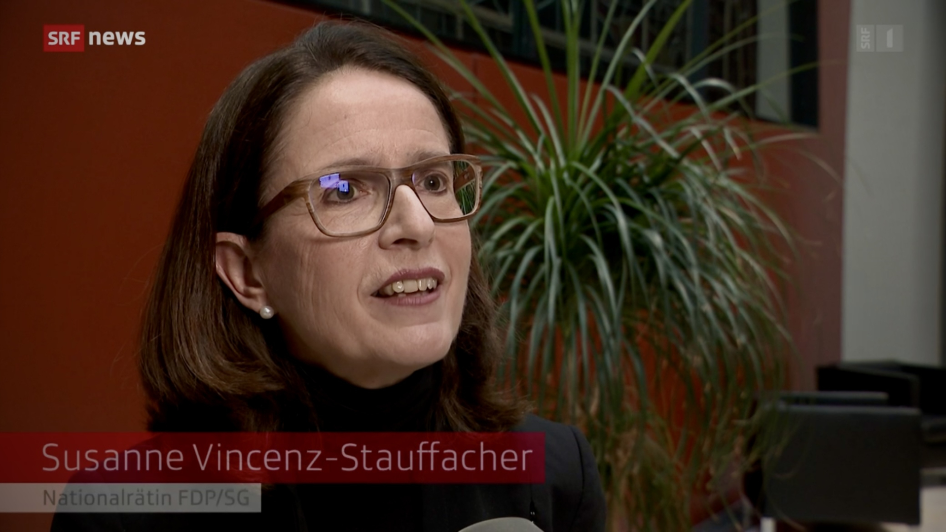 Susanne Vincenz-Stauffacher in der Tagesschau
